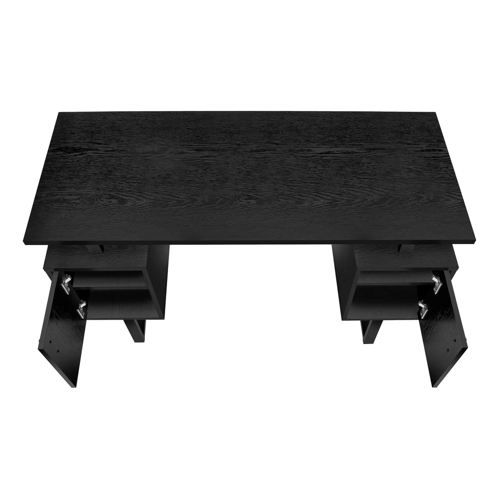 Black 48"L Computer Desk with Storage G679