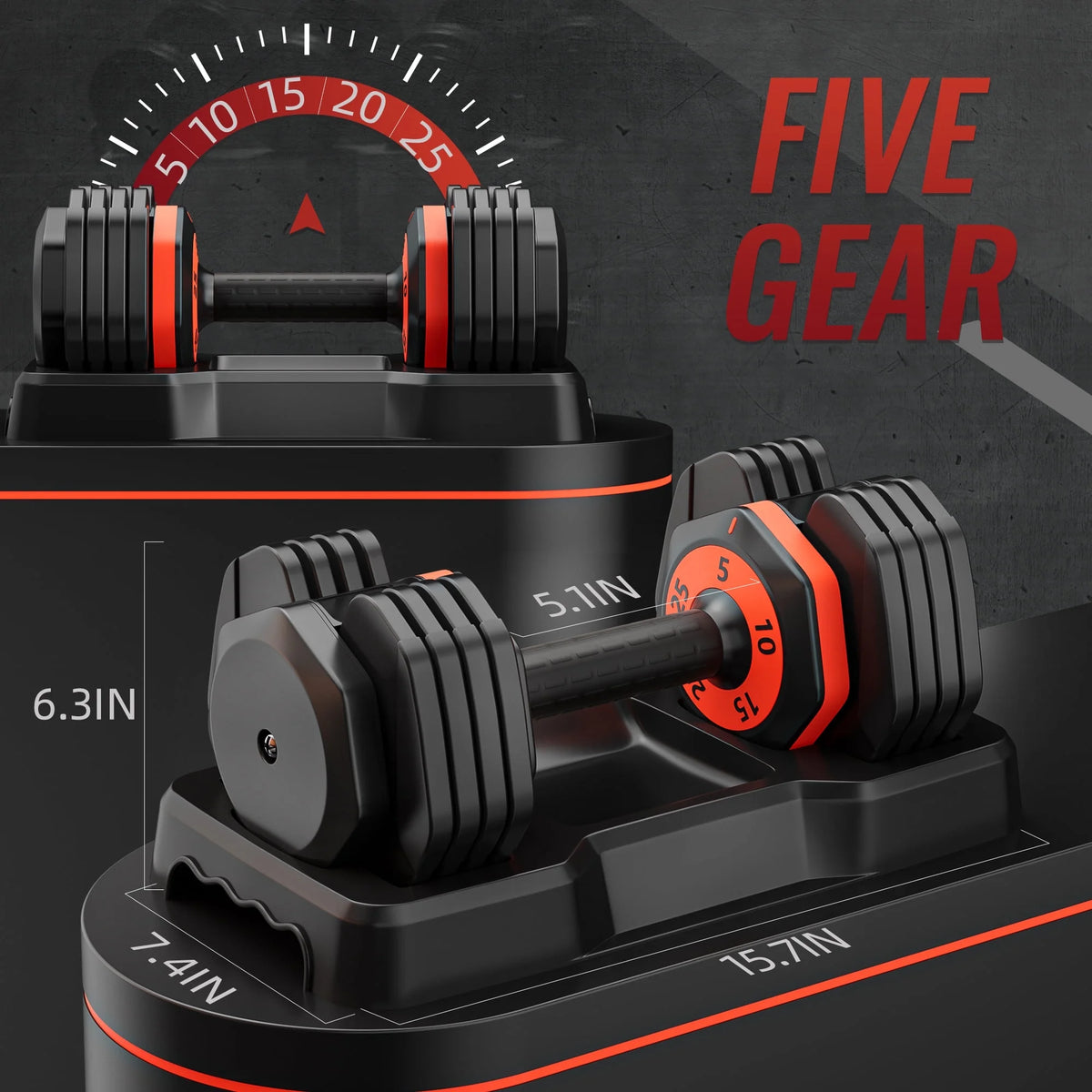 Adjustable Single Dumbbell 25 LB F688