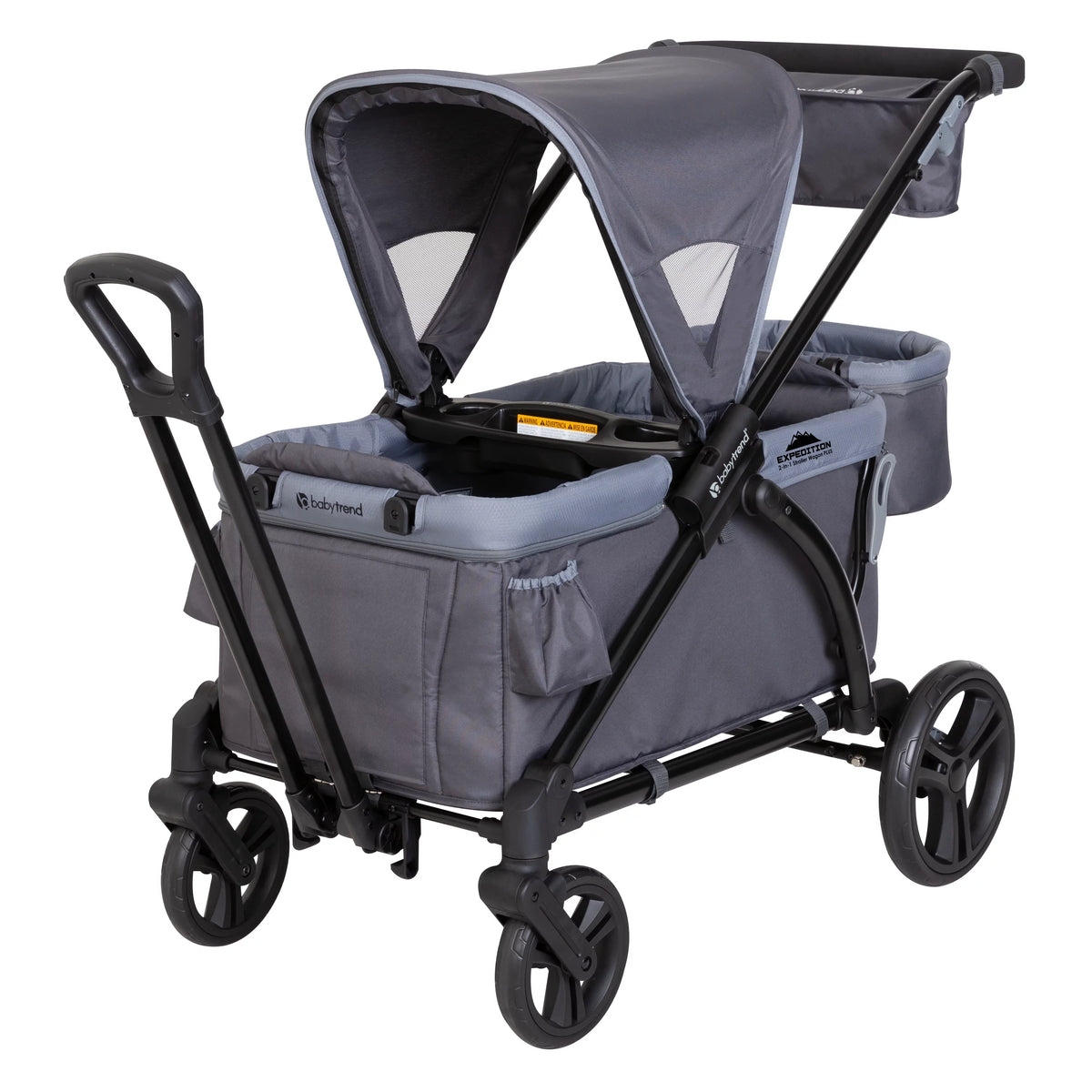 Black 2-in-1 Stroller Wagon I174622