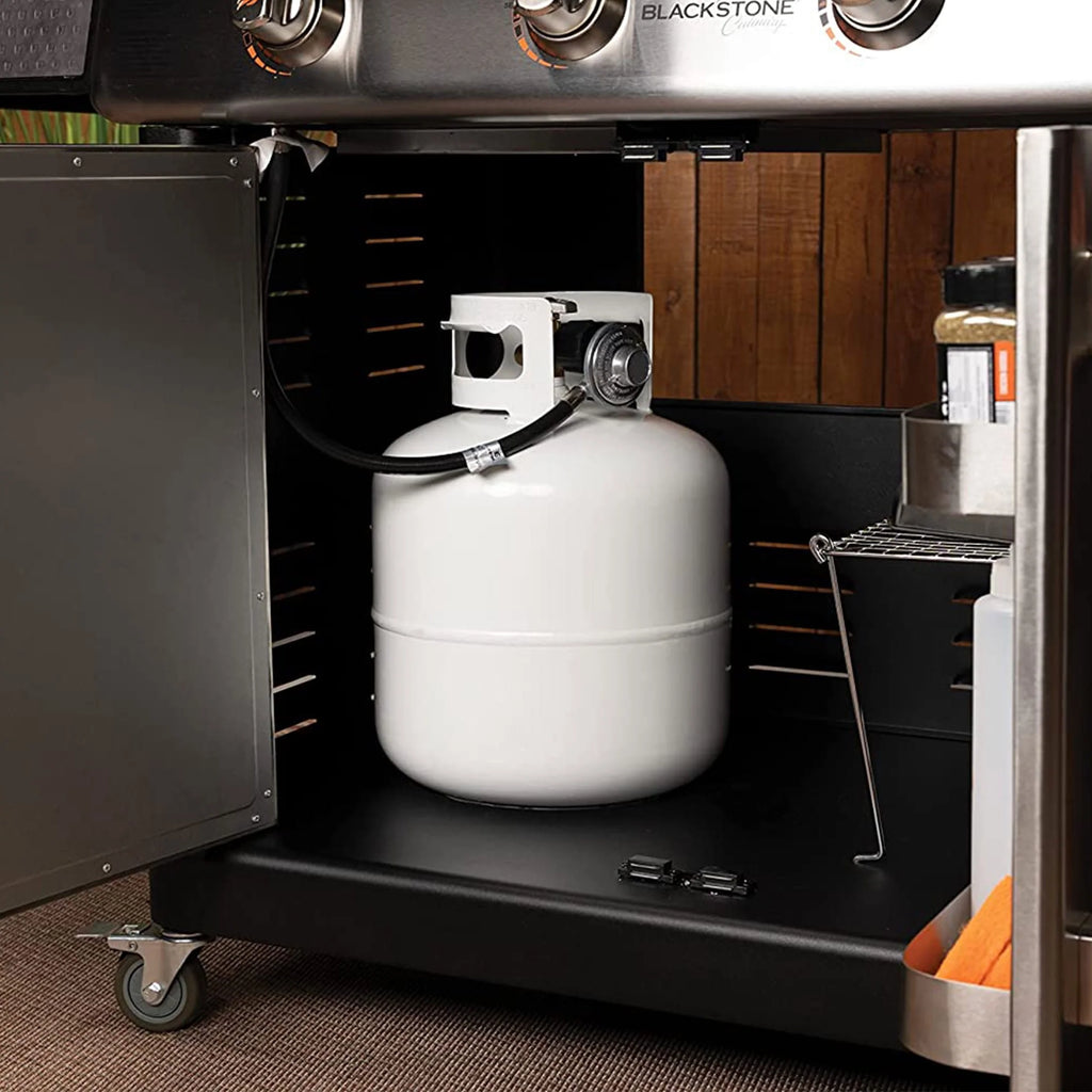 28 Inch 3 Burner Propane Griddle Cooking Station with Cabinets M42940