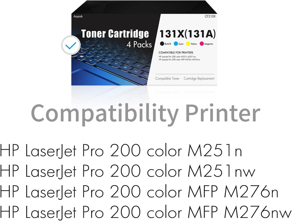 Black Cyan Yellow Magenta Toner Cartridge 4-Pack Q42386