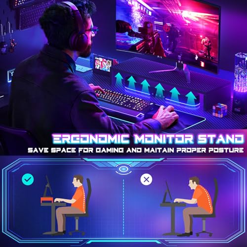 43 Inch L Shaped Computer Desk with Power Outlets U75320