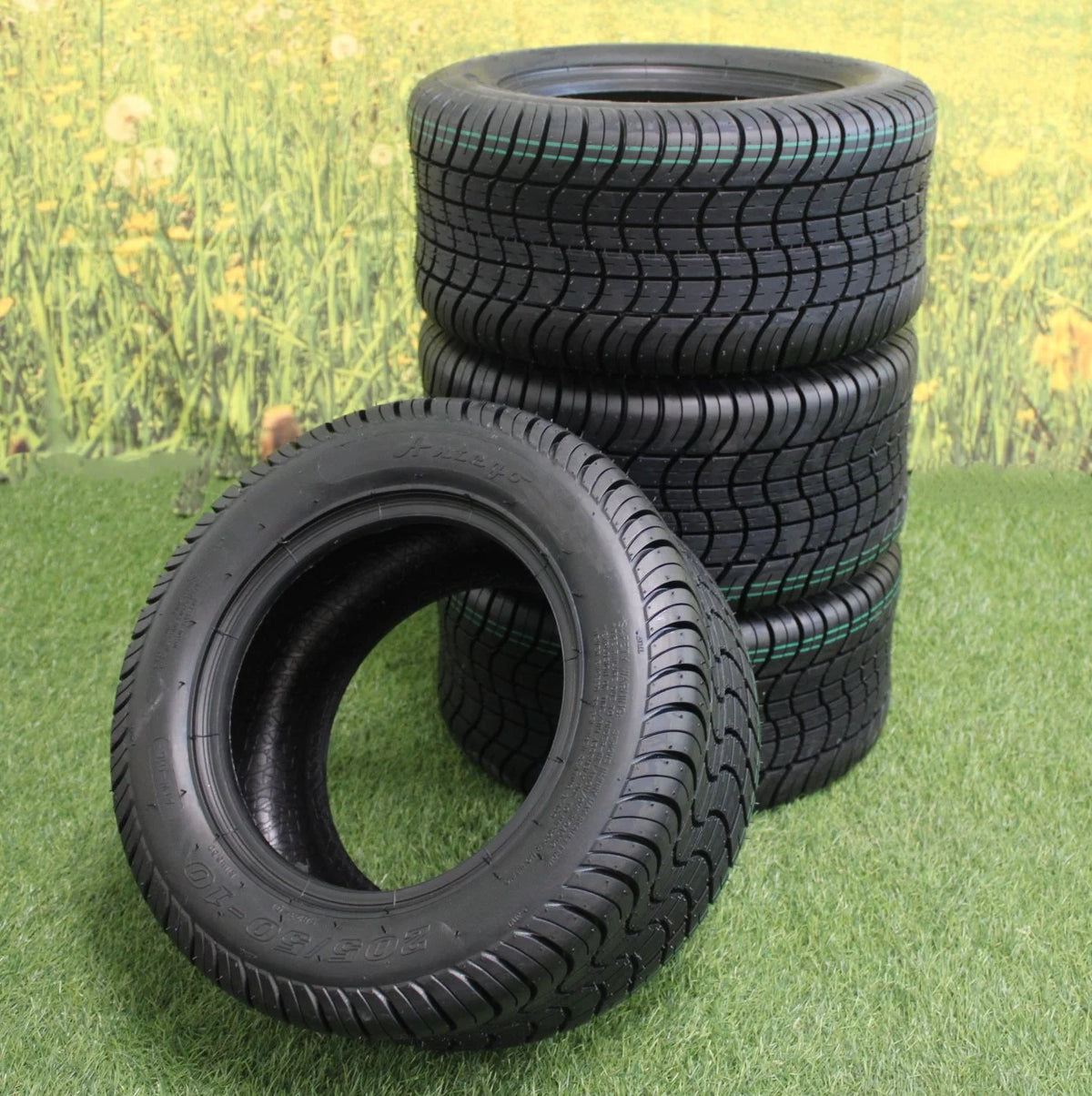 205/50-10 4 Ply Set of 4 Golf Cart Tires F217