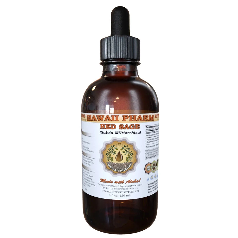 Organic Red Sage Dried Root Liquid Extract 2 oz V903874