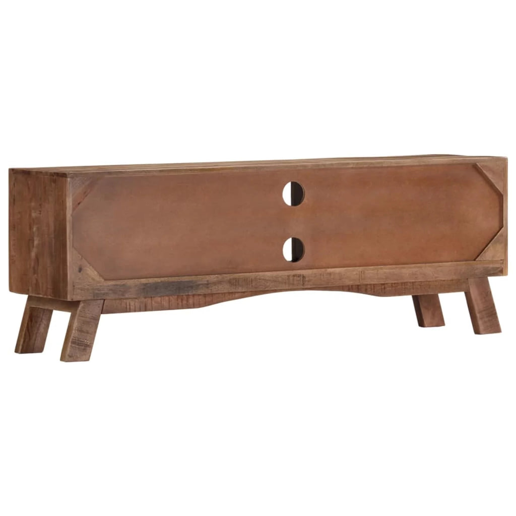 Rough Mango Wood TV Stand with 2 Drawers E32512