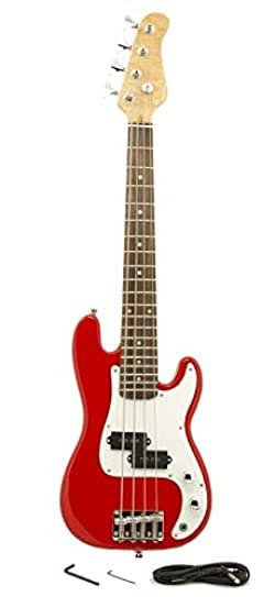Red Small Scale Electric Bass Guitar H2785