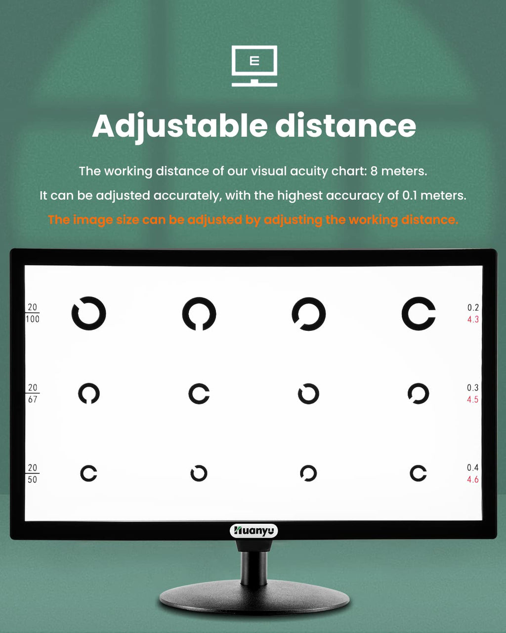 21.5inch LCD Digital Visual Acuity Chart T818