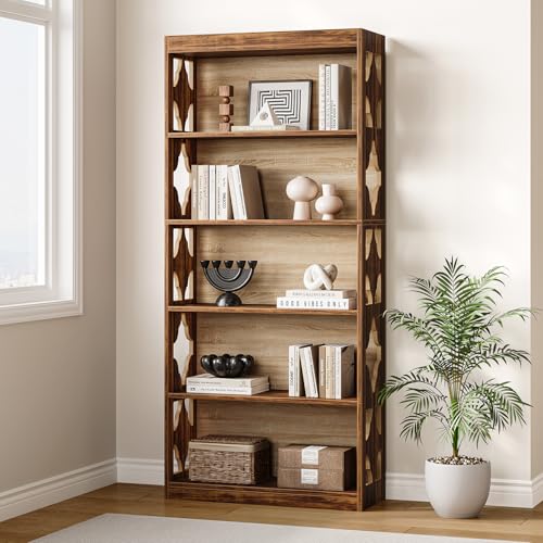 69.9" 5-Tier Vintage Bookshelf X201277