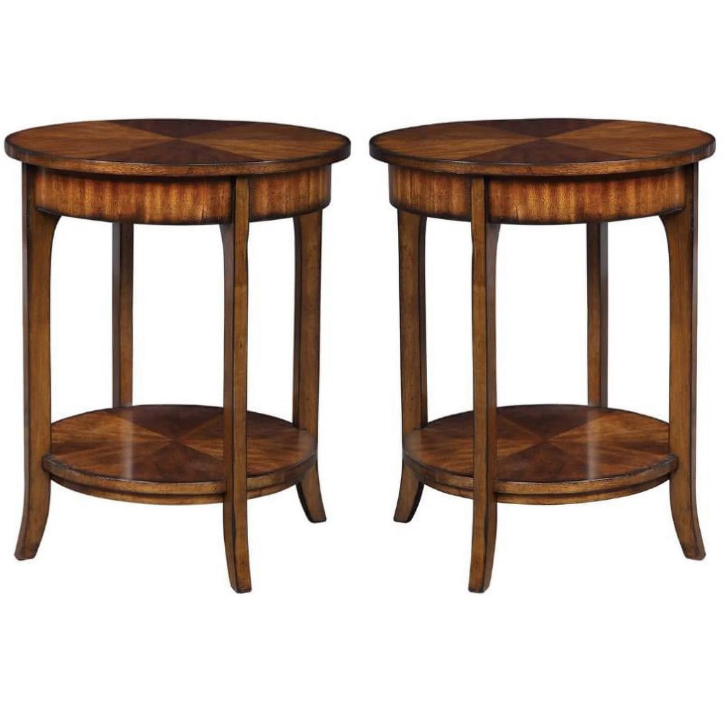 Solid Wood End Table Set of 2 M9367