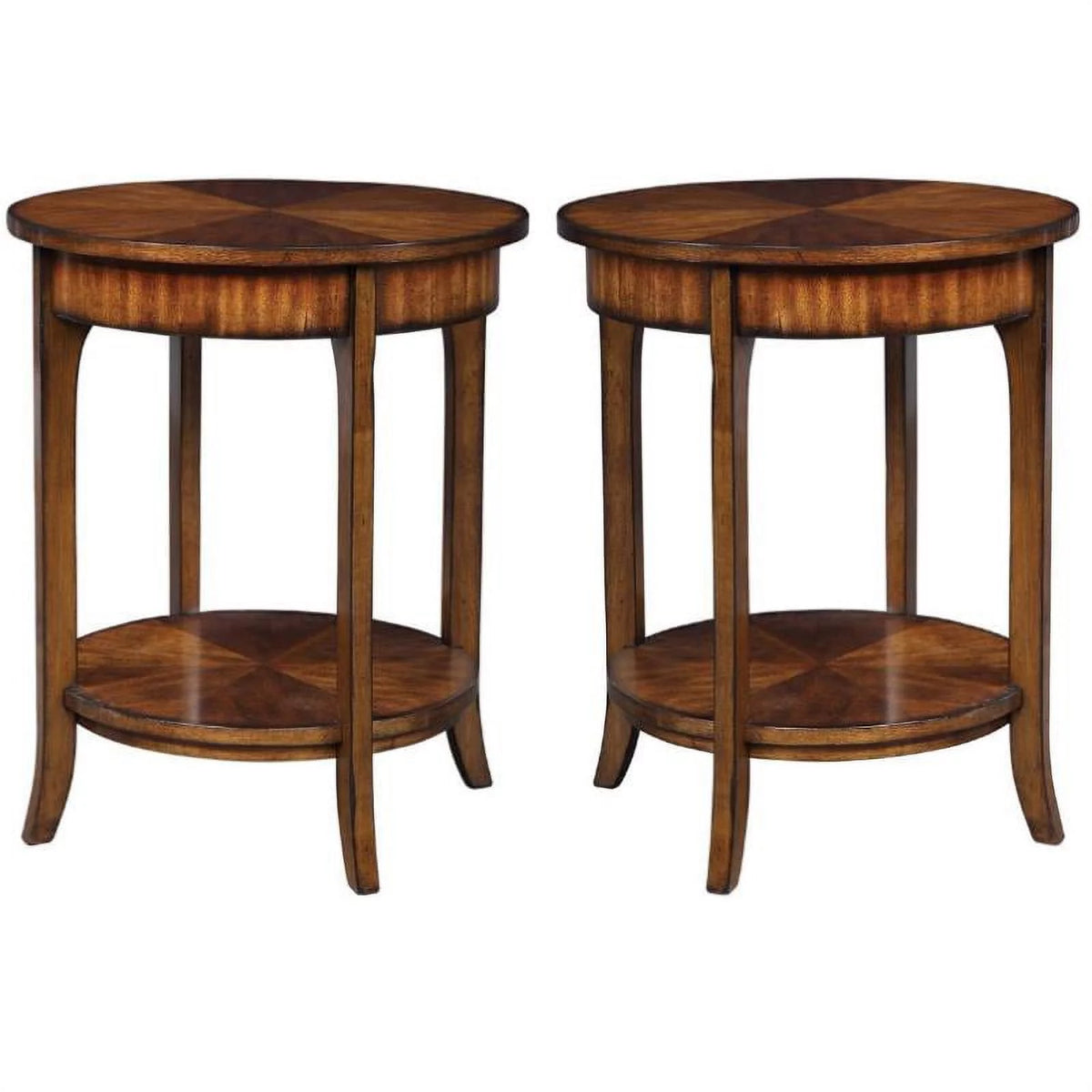 Solid Wood End Table Set of 2 M9367