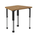 33x23" Medium Oak Black Desk H72998
