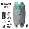 11'0 Inflatable Paddle Board with Carry Bag, Paddle, Fin, Pump & Safety Harness J49695