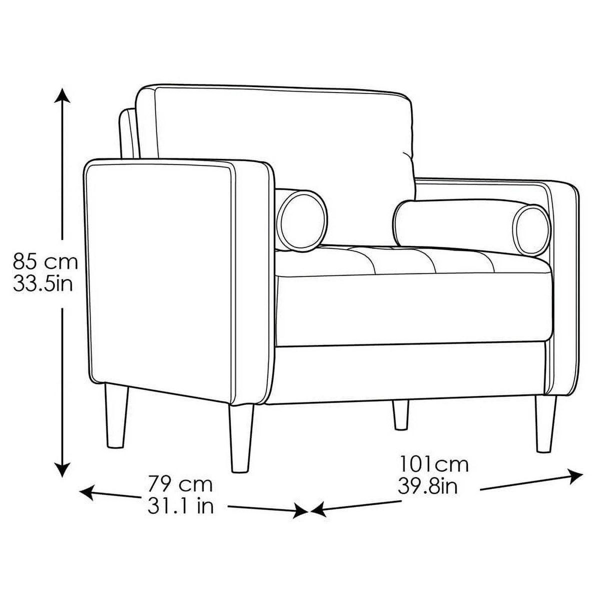 King Chair in Navy Blue Fabric Upholstery Z20032