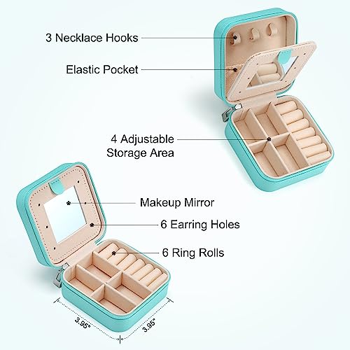 Pink Travel Jewelry Box Organizer O82659