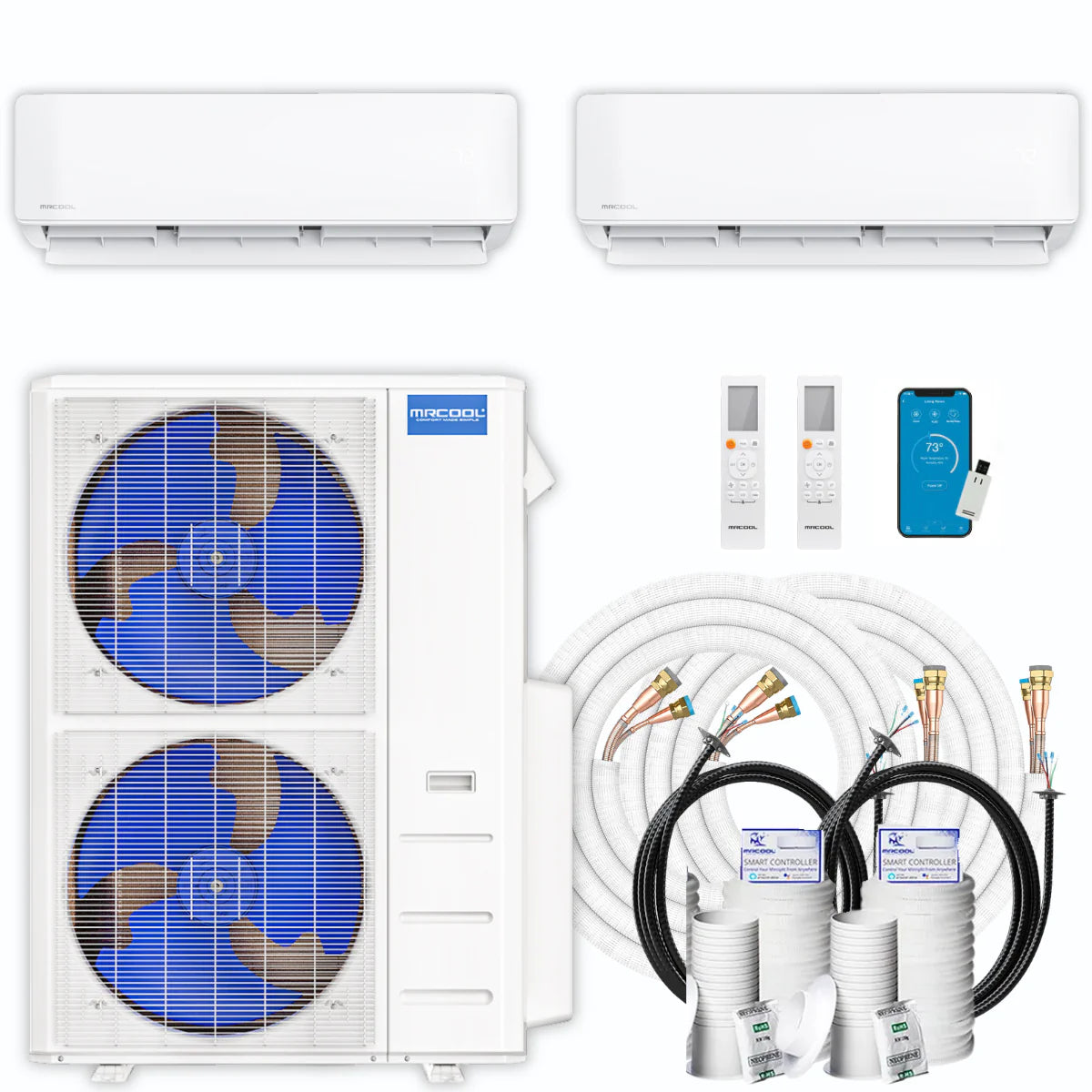 48,000 BTU 2 Zone Ductless Air Conditioner and Heat Pump F1978