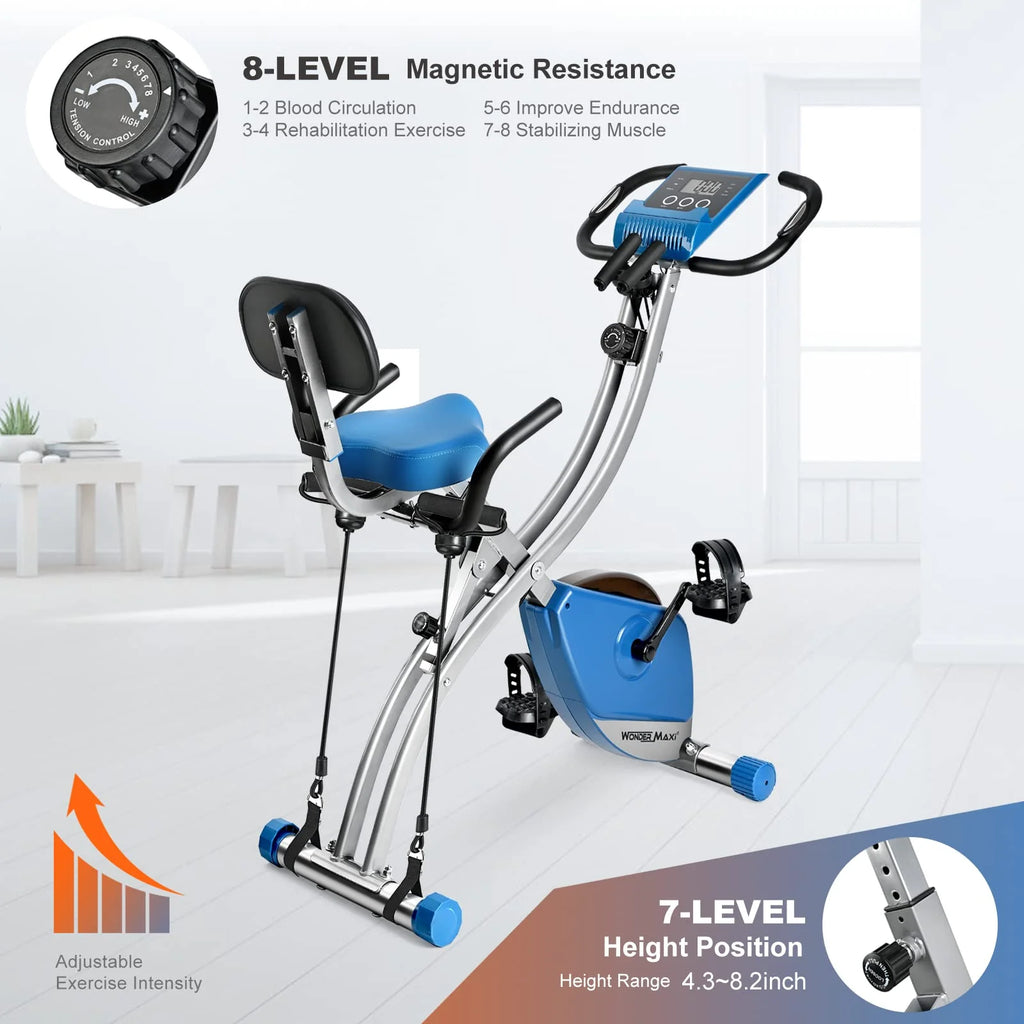 Folding Magnetic Exercise Bike T611