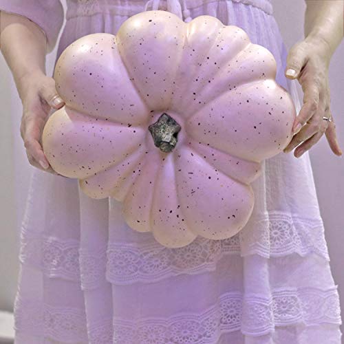 Large Artificial Pumpkin 12.6inch White Speckles L77566