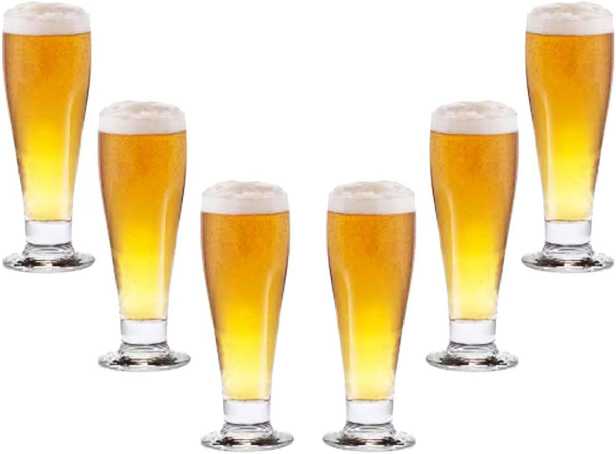 Clear 10.5 Oz Pilsner Glasses Set of 6 A66224