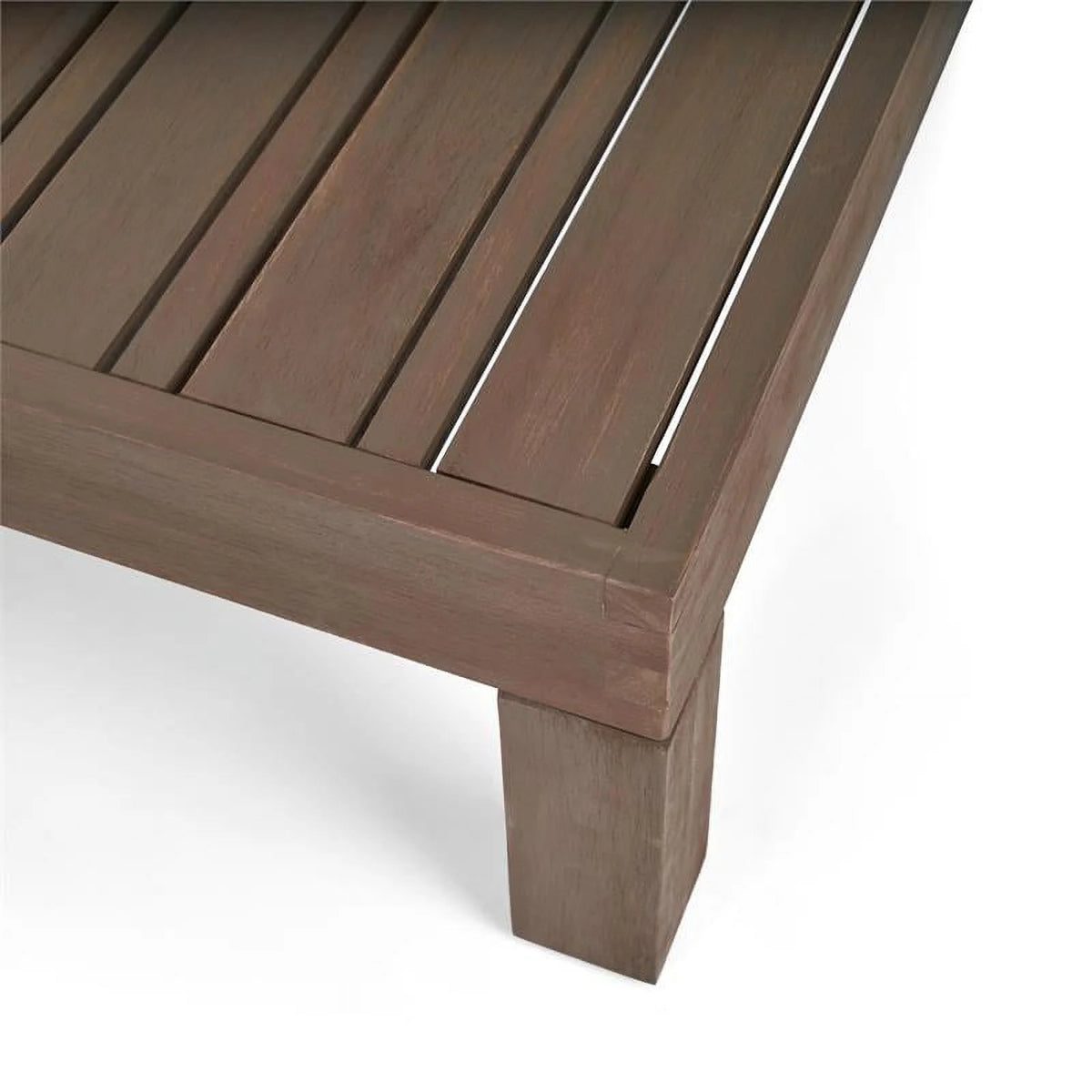 Teak & Red 4 Seater Outdoor Loveseat Chat Set W43867
