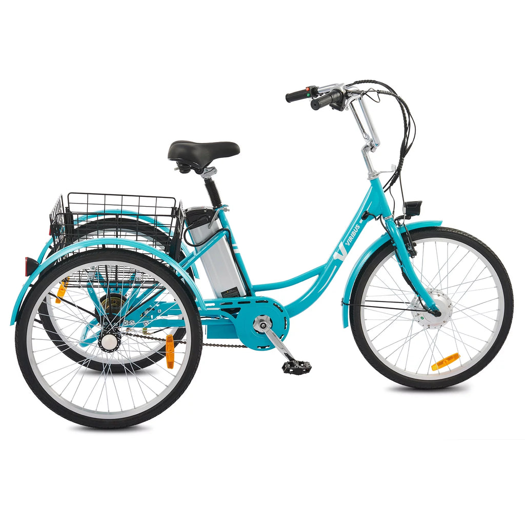 Electric Tricycle for Adults 3 Wheel Electric Bike 250W White X15343