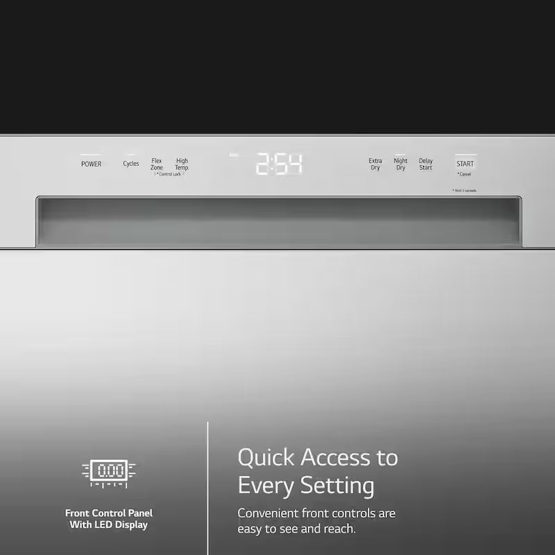 Front Control Dishwasher with Stainless Steel Tub X71955