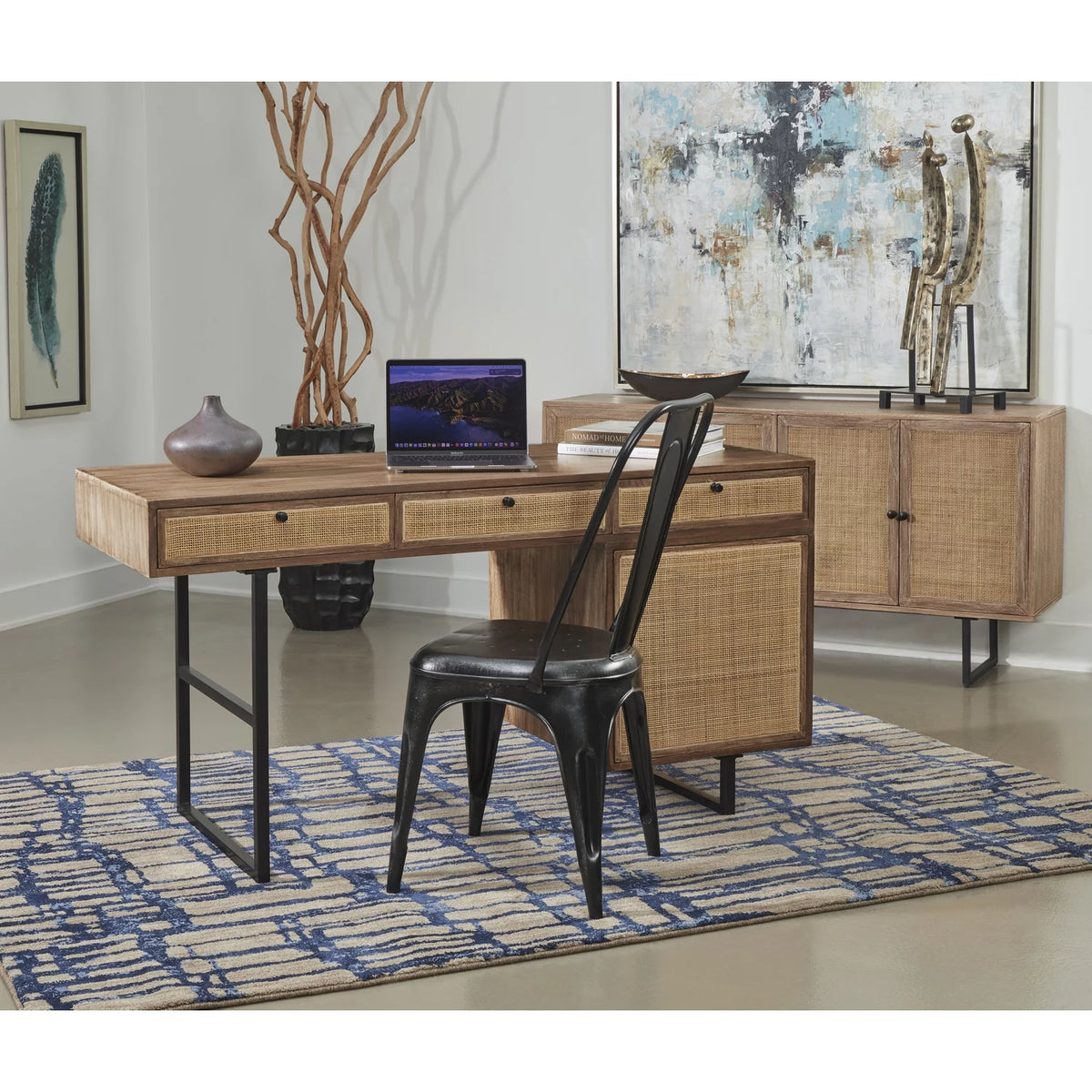 Reclaimed Wood & Iron Square Cocktail Table S55078