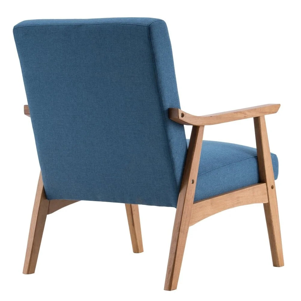 Beige Solid Wood Accent Chair K94638
