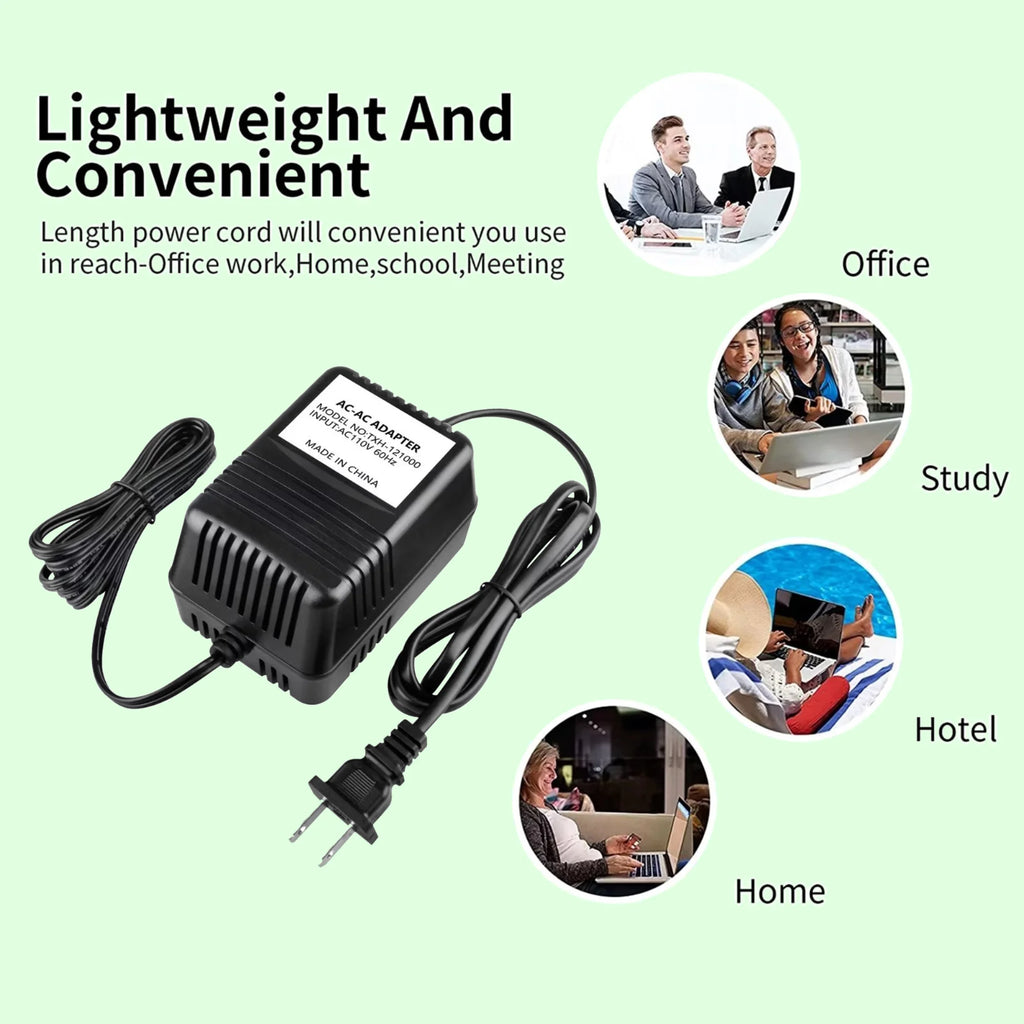 12V AC to AC Adapter Charger Power Supply Cord U849