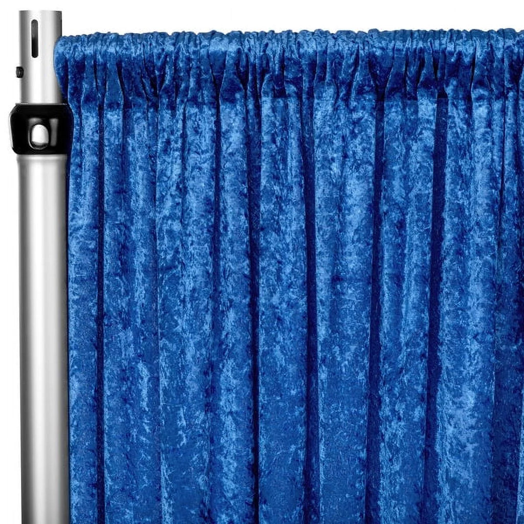 Velvet 14Ft H X 52" W Drape/Backdrop Curtain Panel - Royal Blue L95647