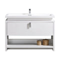 48 in. High Gloss White Modern Bathroom Vanity T9319