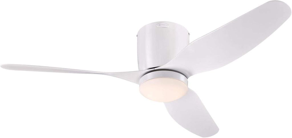 White 46 Inch Ceiling Fan with Light and Remote T75208