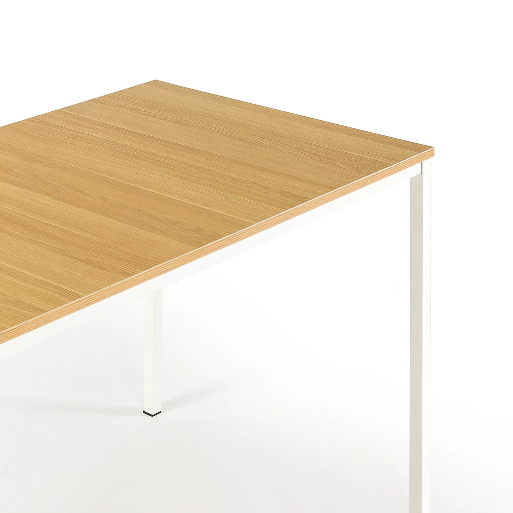 White Metal 3 Piece Dining Table with Benches Z42752