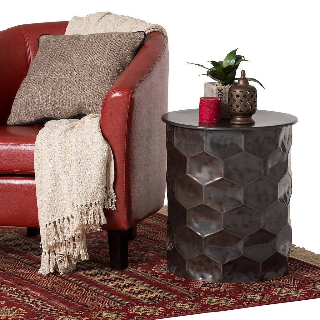 Metal Storage Accent Side Table F299