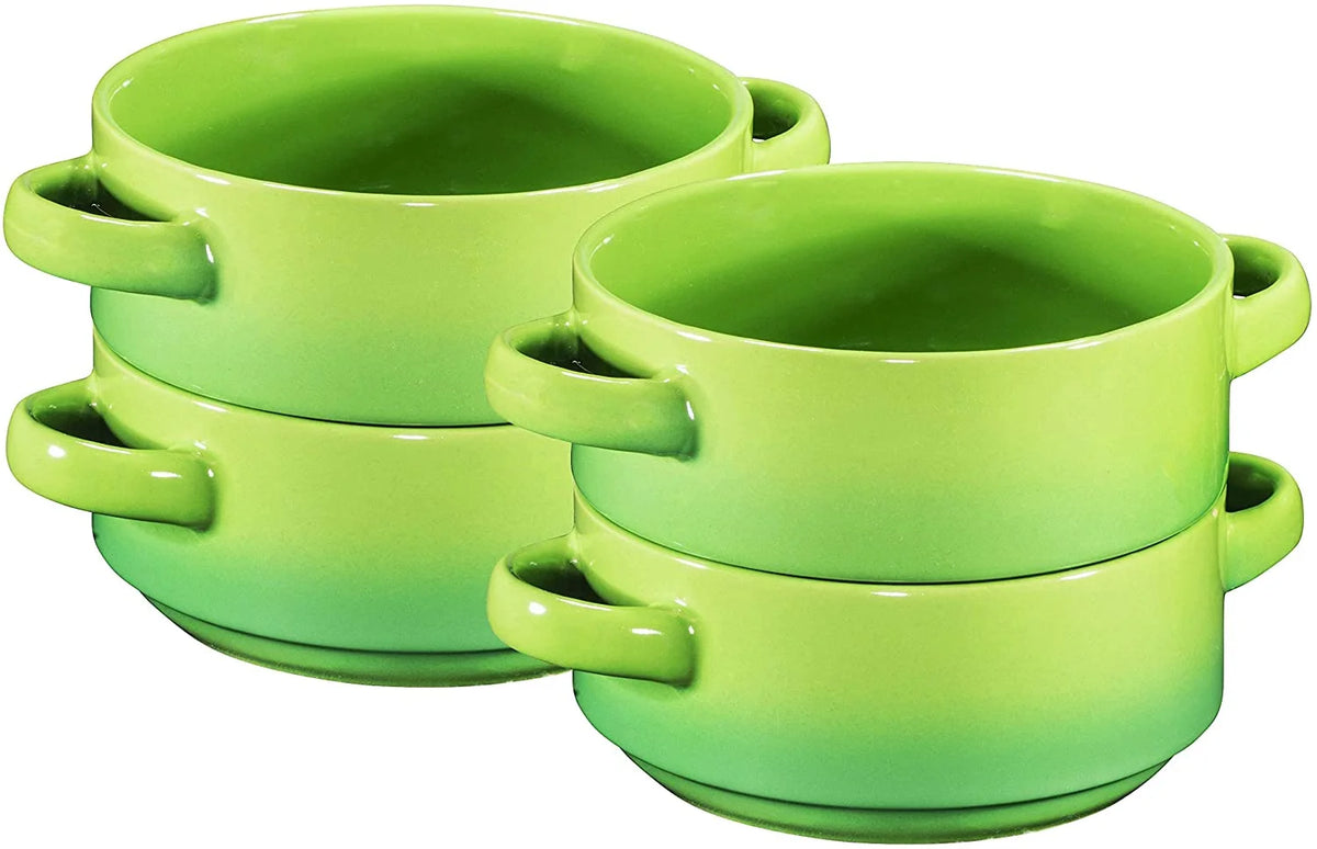 19 Oz Ceramic Soup Bowls with Handles Oven Safe T80292