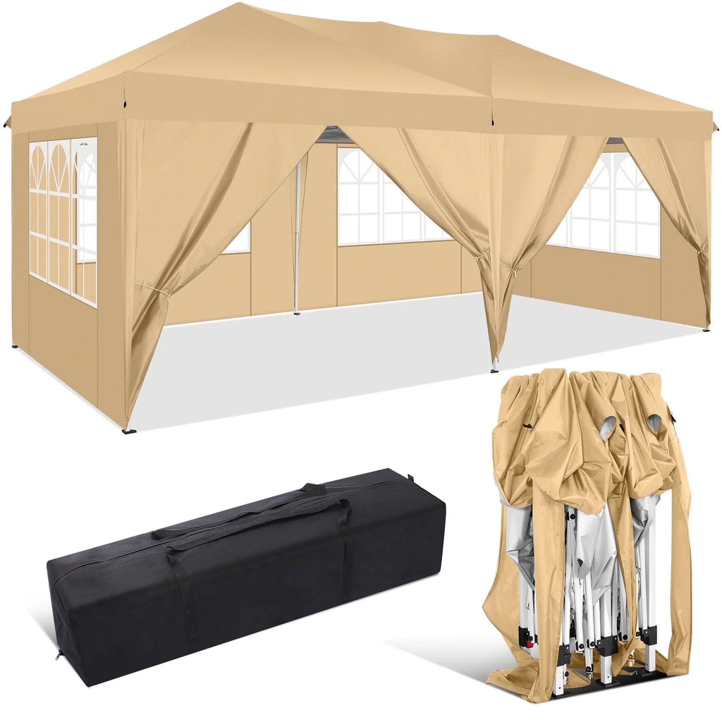10' x 20' Pop Up Canopy Tent with Carrying Bag K852829