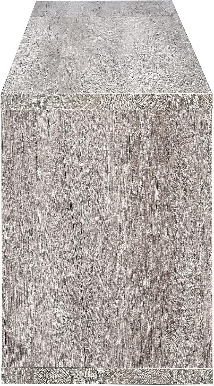 Grey Driftwood Convertible Bookcase TV Stand T6969