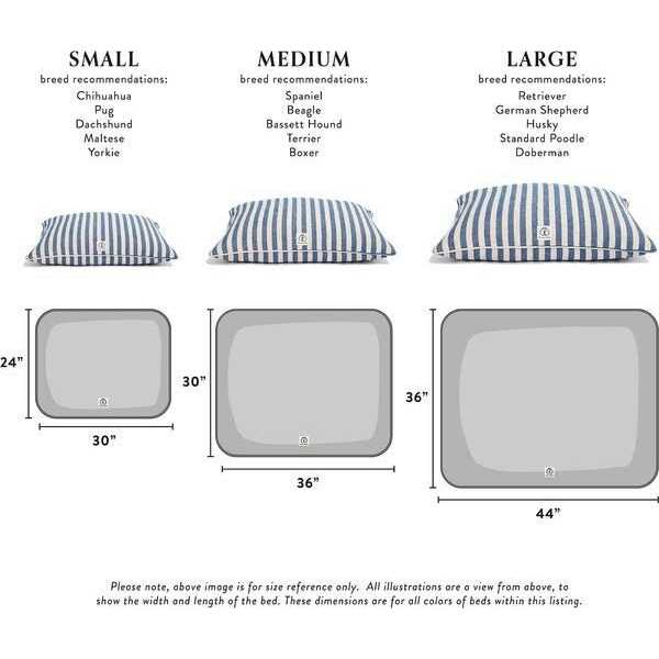 Vintage Stripe Envelope Dog Bed C2820