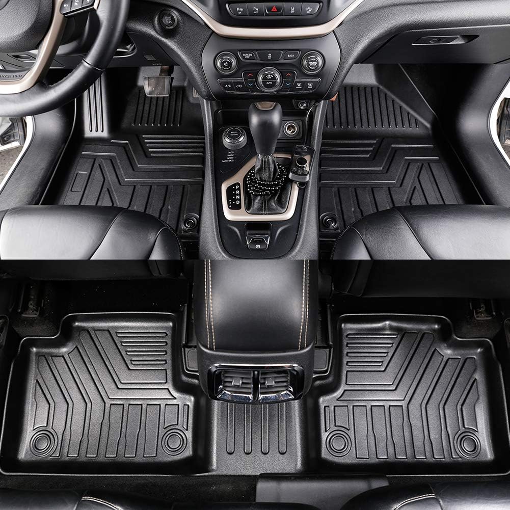 Custom Fit TPV 3D Car Floor Liners 1st & 2nd Row Full Set I602471