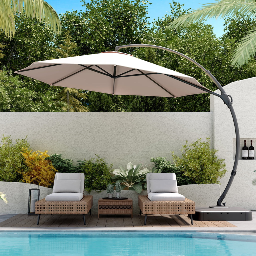 11FT Patio Umbrella with Base M2739