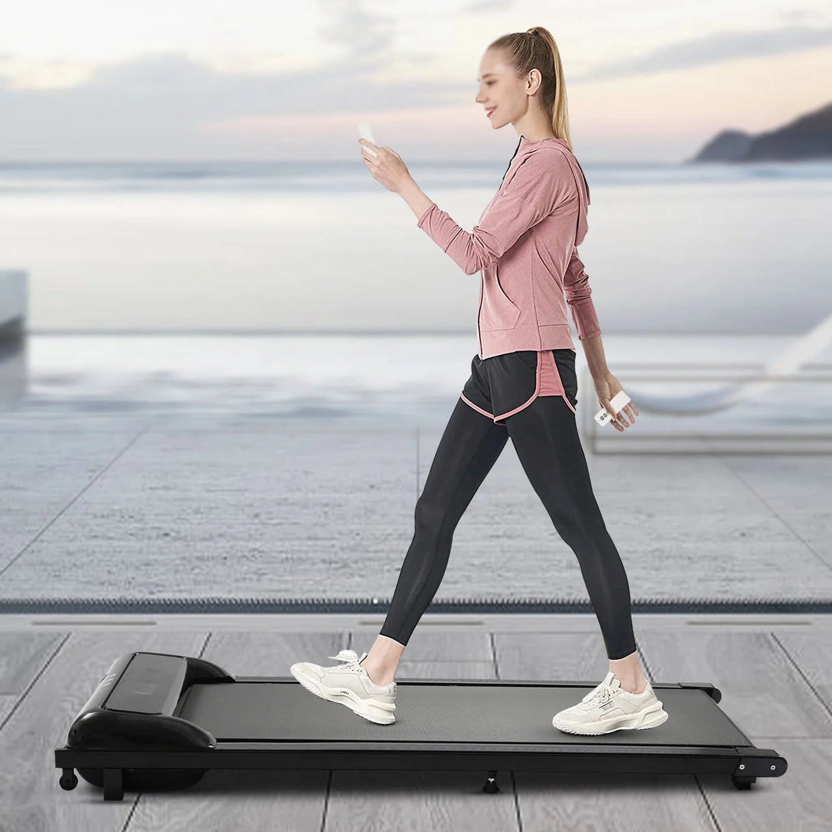 Portable Electric Treadmill with Remote Control V7748
