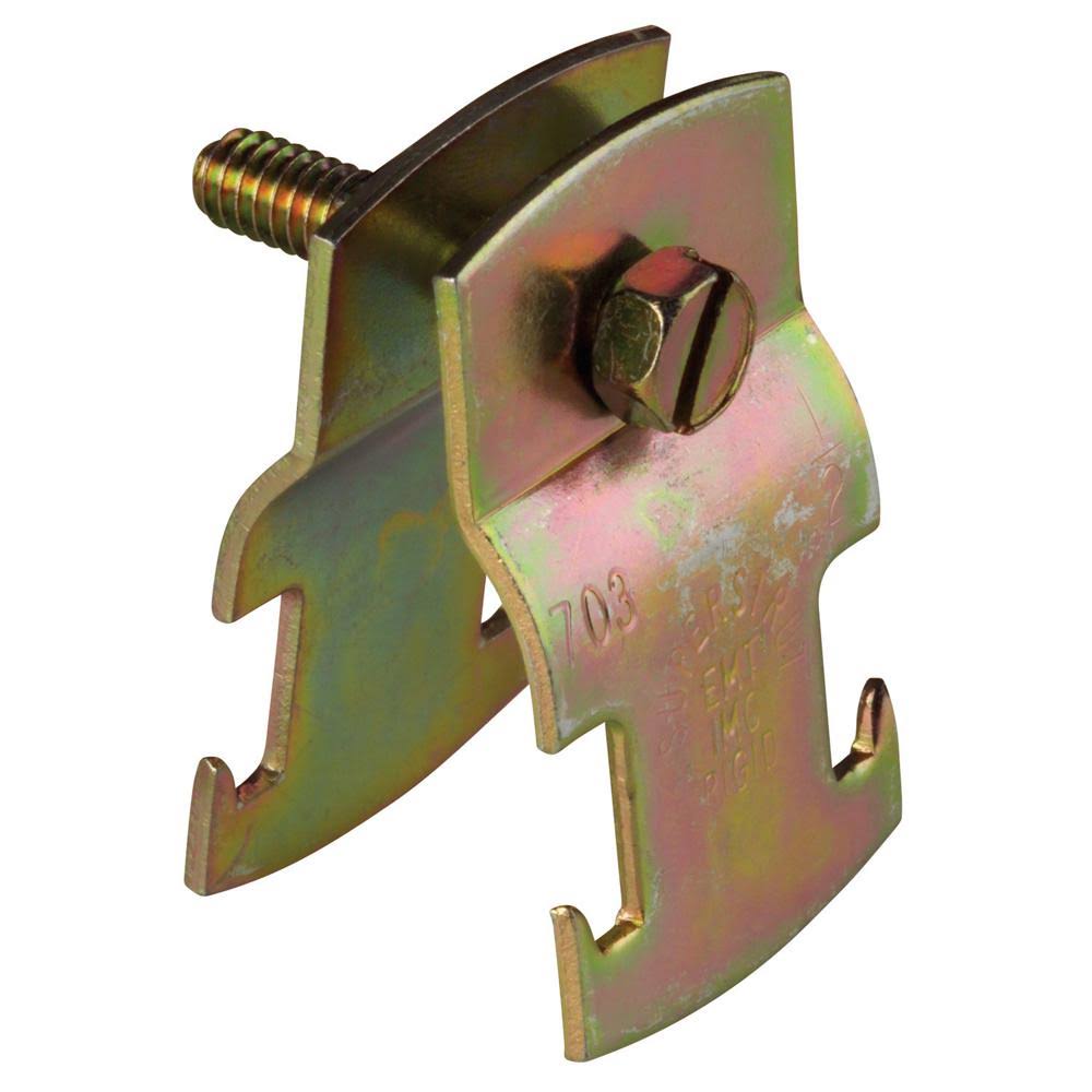1-1/8 in. Gold Galvanized Strut Pipe Clamp G57355