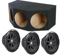 12 inch 900 Watt Car Subs + Sealed Car Enclosure Box D51450