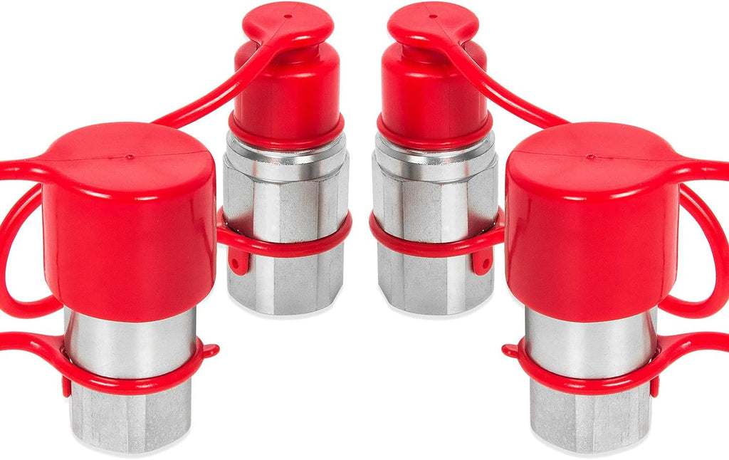 1/2 Flat Face Hydraulic Quick Connect Coupler Set E331