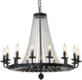 Gold 8 Light Crystal Chandelier I324