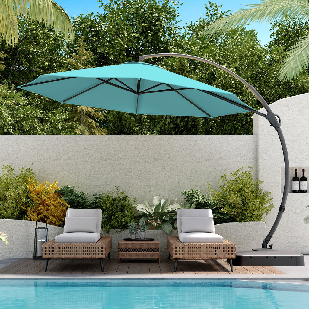 11FT Patio Umbrella with Base M2739