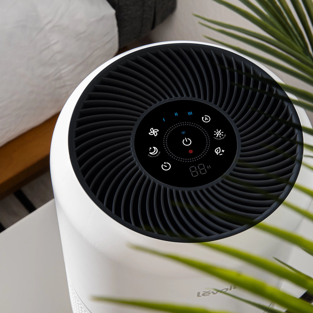 White Black True HEPA Air Purifier A96265
