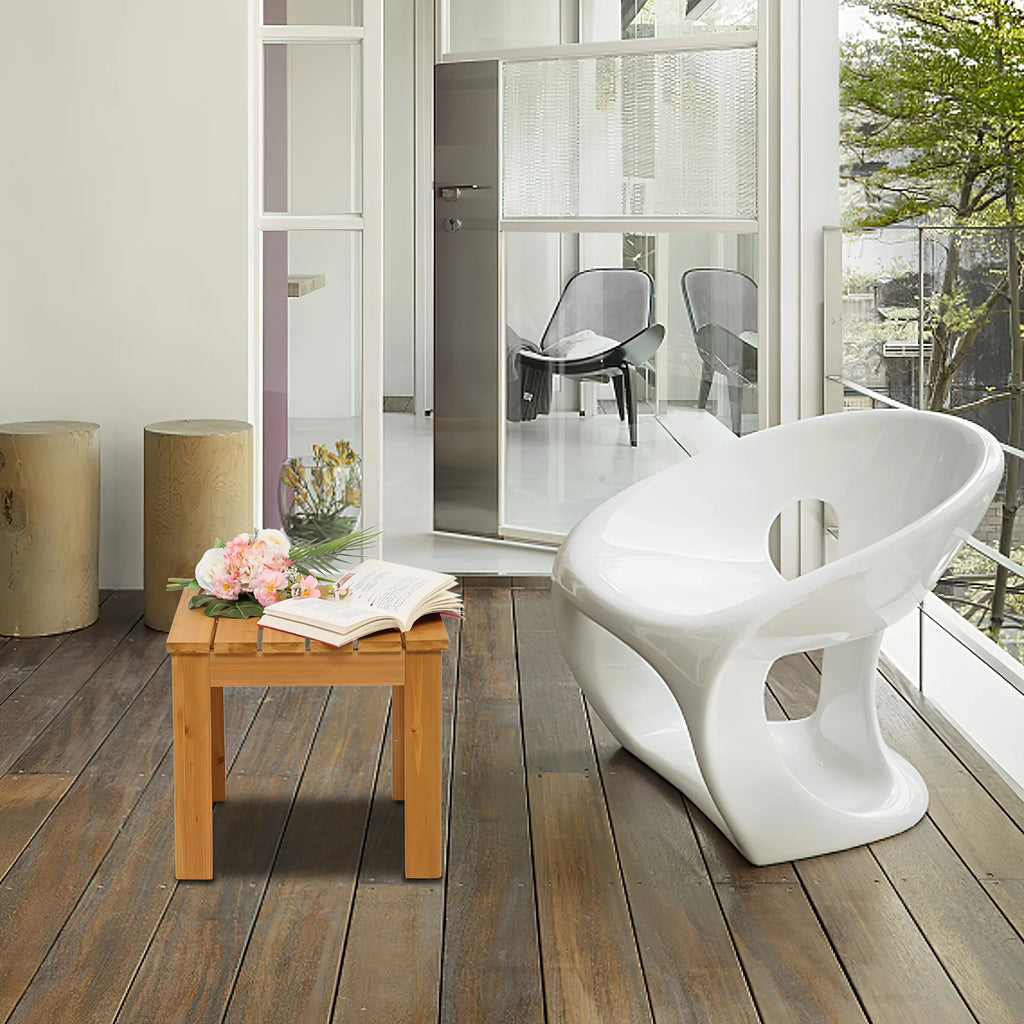 Wooden Patio Side Table J579