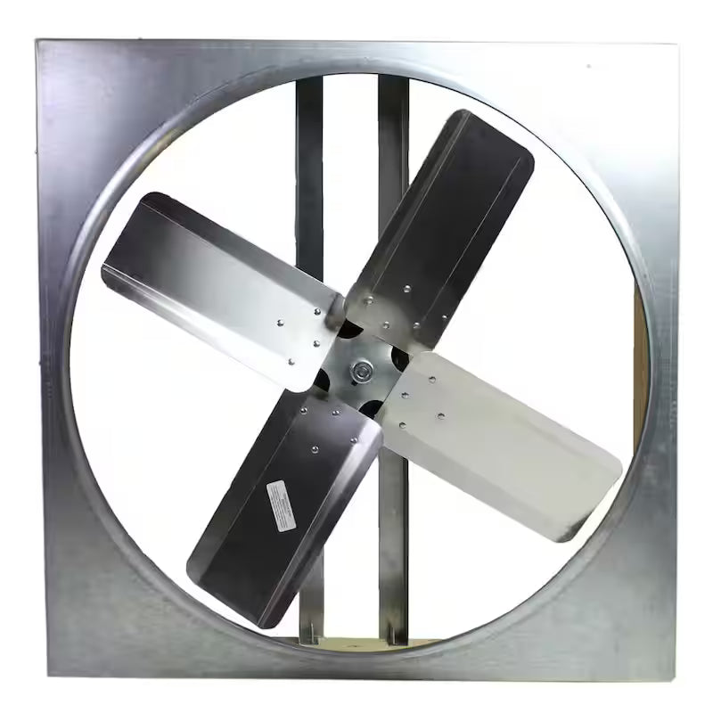 White Galvanized Steel Whole House Fan M537