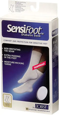 White 8-15 mmHg Closed Toe Crew Compression Socks Z737