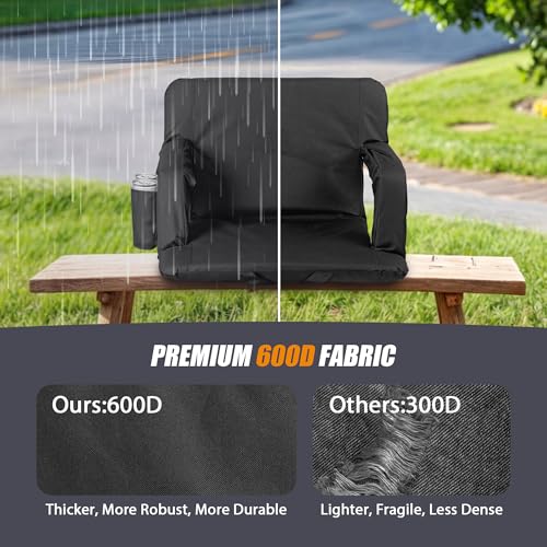 20.5"/25" Wide Padded Stadium Seat with Back Support H5264